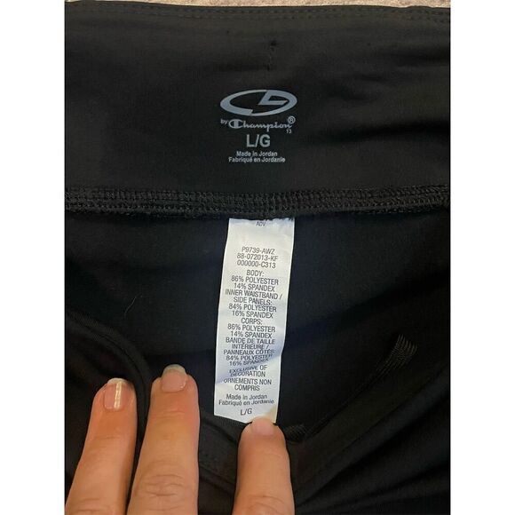 Champion Women’s Black Full-Length Athletic Leggings Size L - Picture 3 of 3